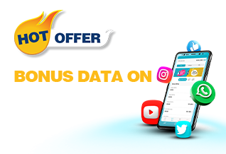 500 MB BONUS
WITH YOUR 5 GB PLAN
ONLY ON THE  APP! 