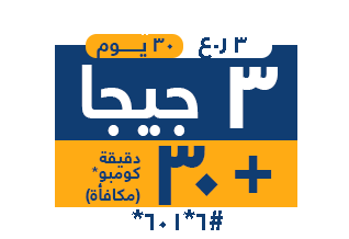 اشتر  3 جيجابايت واحصل    على دقائق كومبو  مجاناً