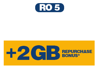 GET 2 GB EXTRA DATA with RO 5 PLAN!
