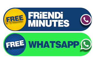 Enjoy  unlimited F2F and up to 600 MB WhatsApp